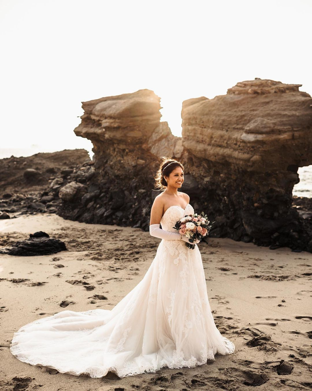 Gloves for a Beach Wedding-Cornelia James