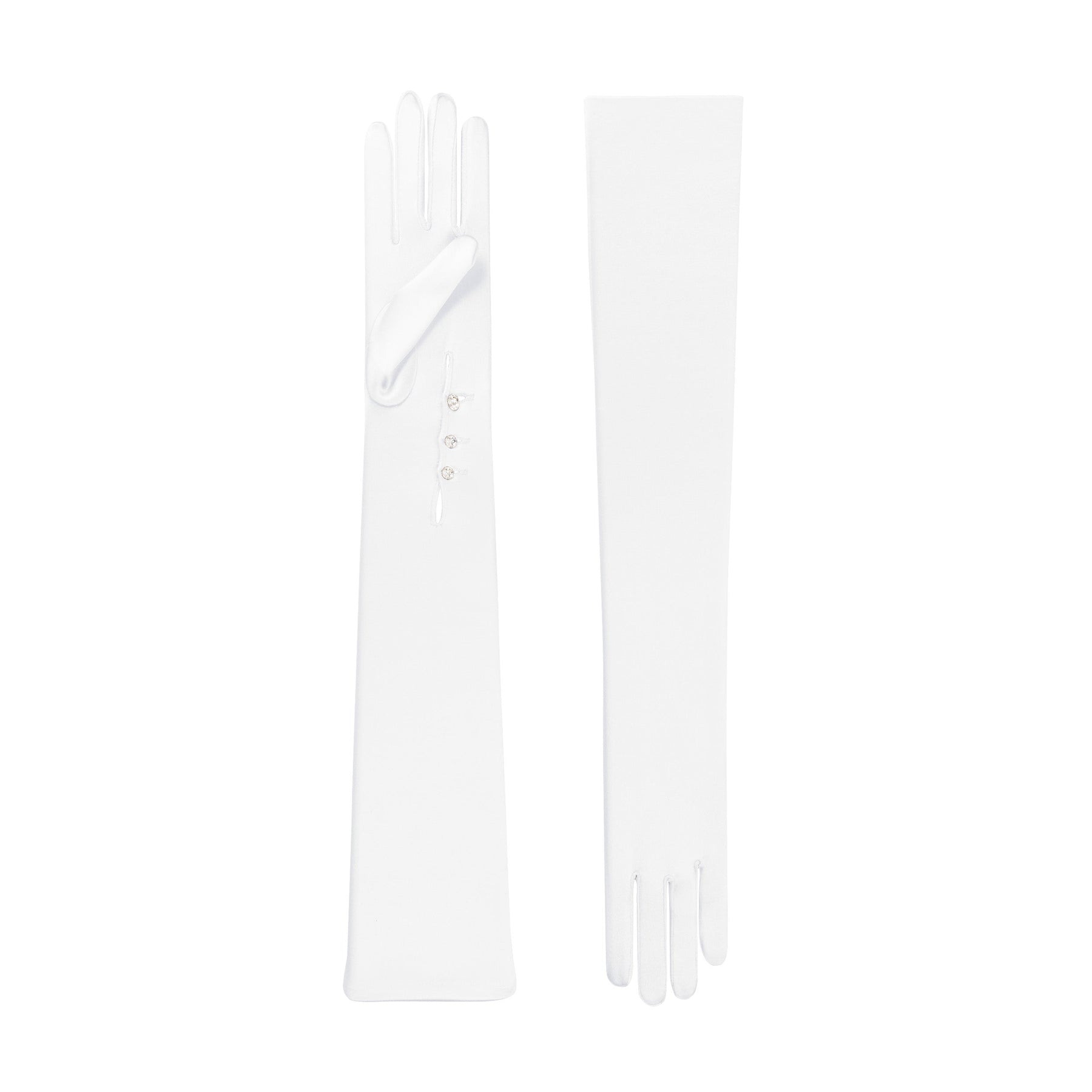 Antigone | Satin Opera Glove with Mousquetaire