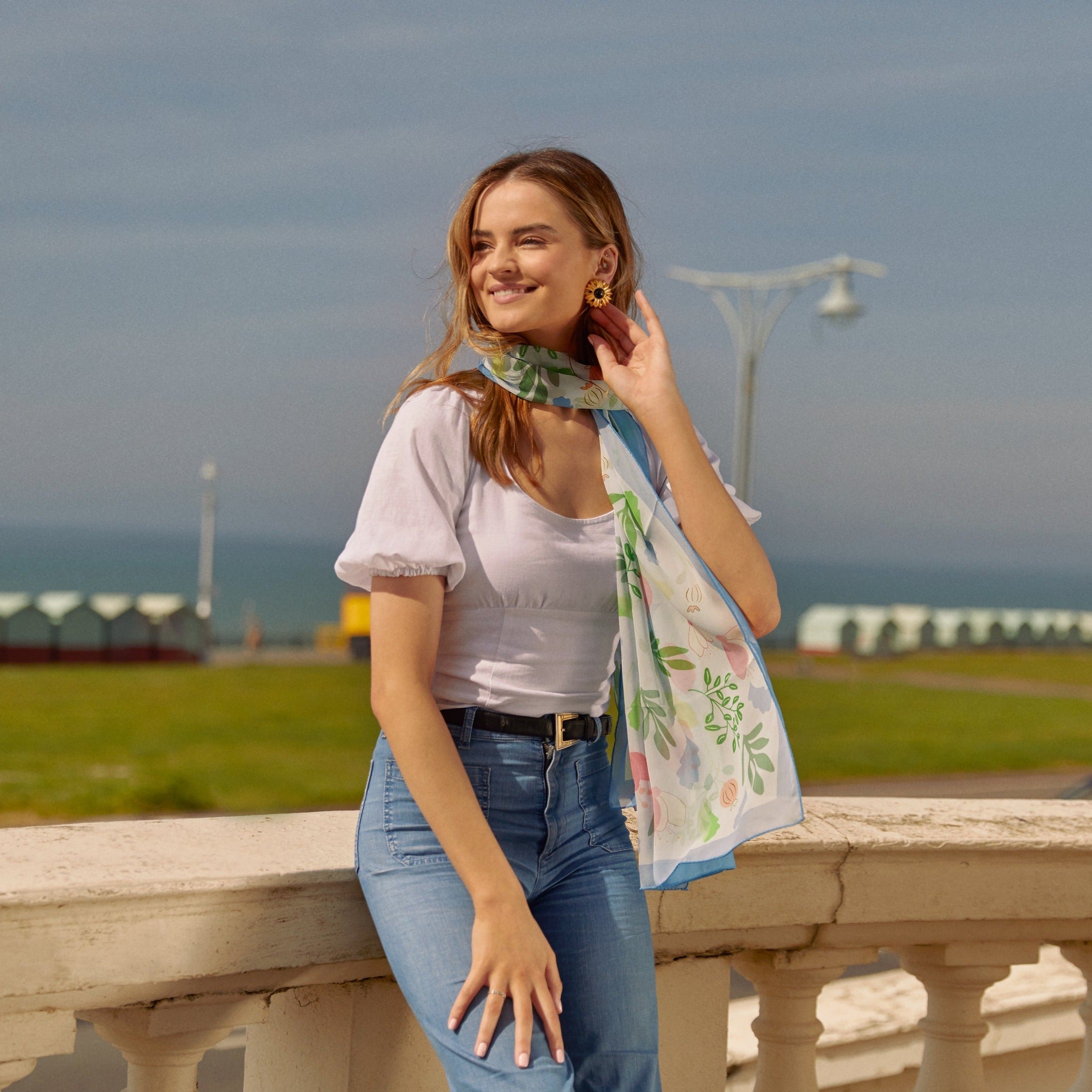Aurora | Silk Scarf-Cornelia James