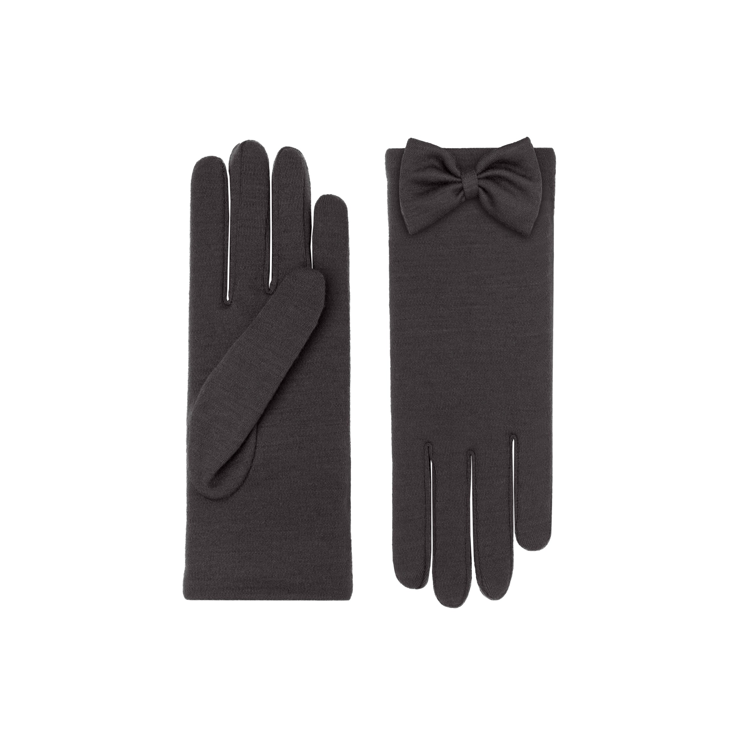 Beatrice | Merino Wool Glove-Elephant Grey-Cornelia James