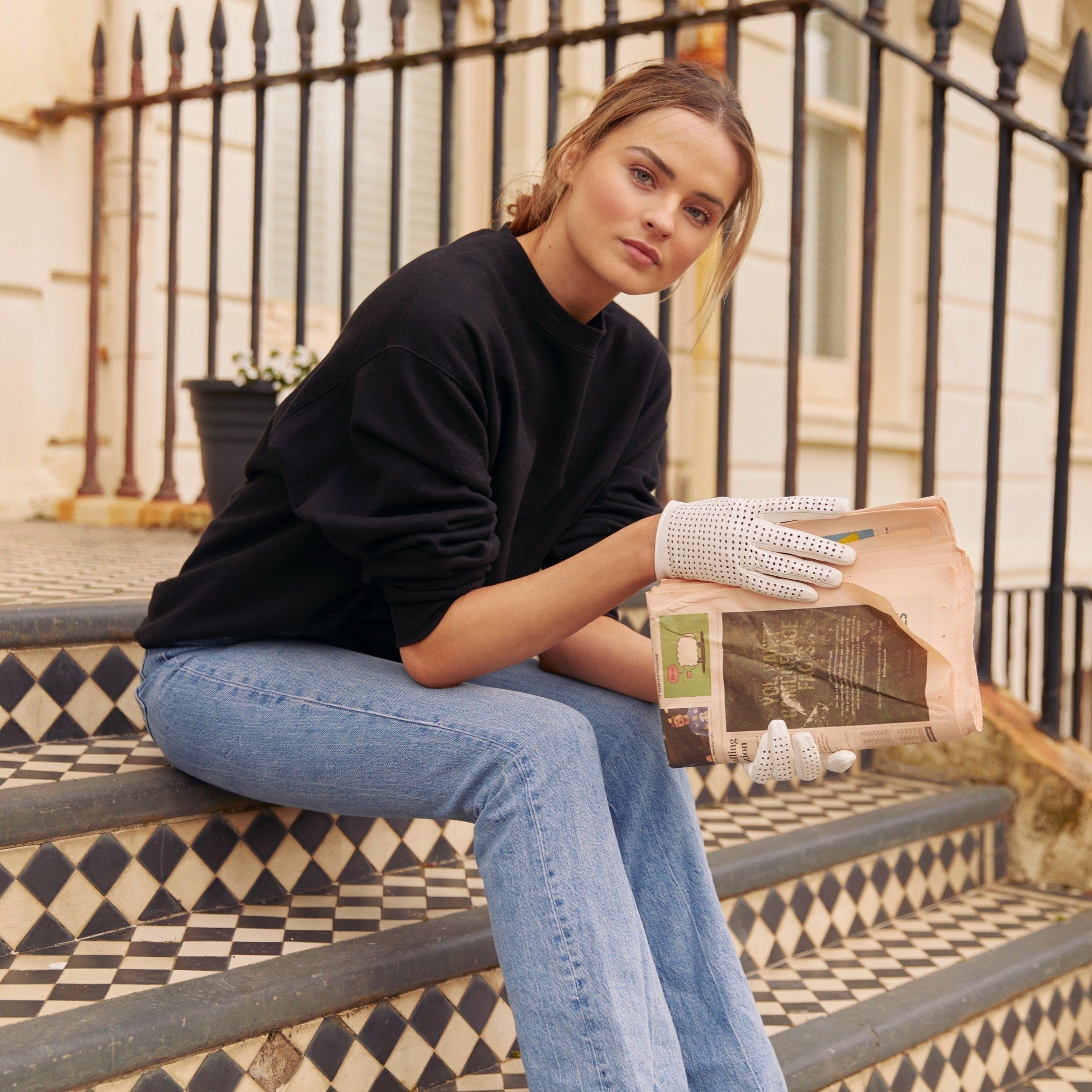 Brigitte | Unlined Leather Glove-Cornelia James