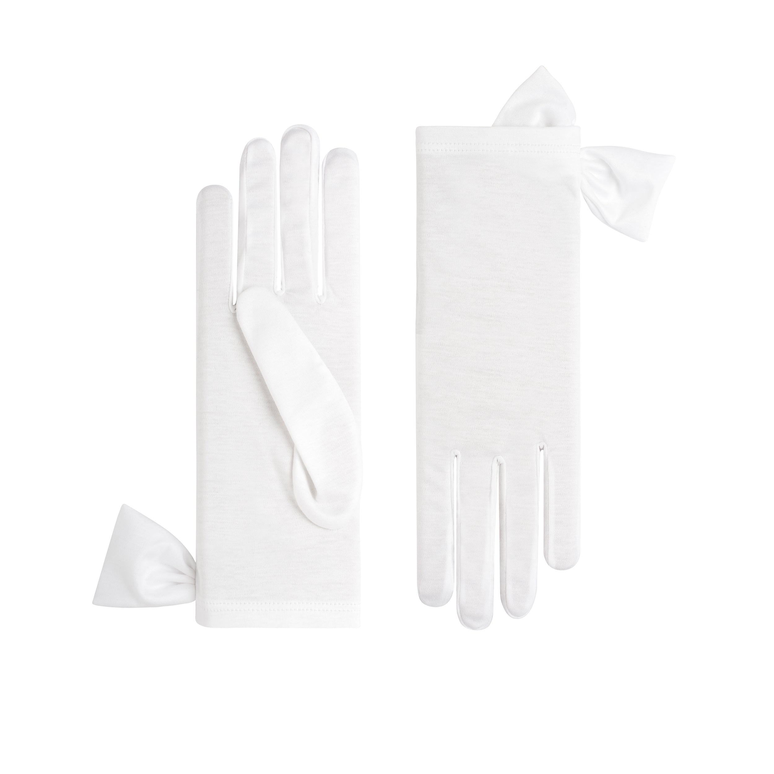 Cornelia James - Navy Blue Cotton Day Gloves - Genevieve - Size Medium (7 ½) - Handmade Cotton Gloves by Cornelia James