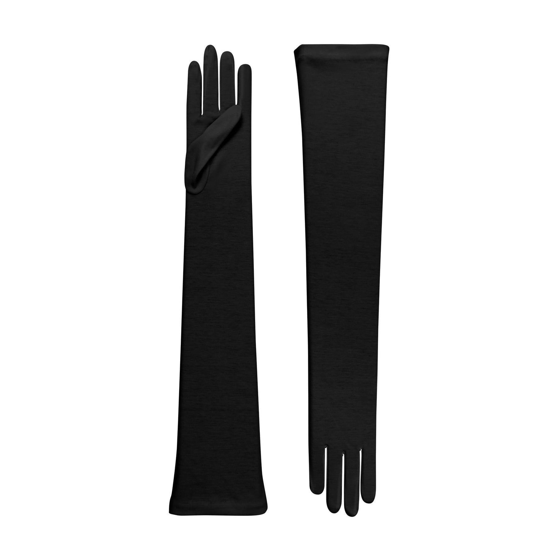 Harriet | Cotton Opera Glove-Black-Cornelia James