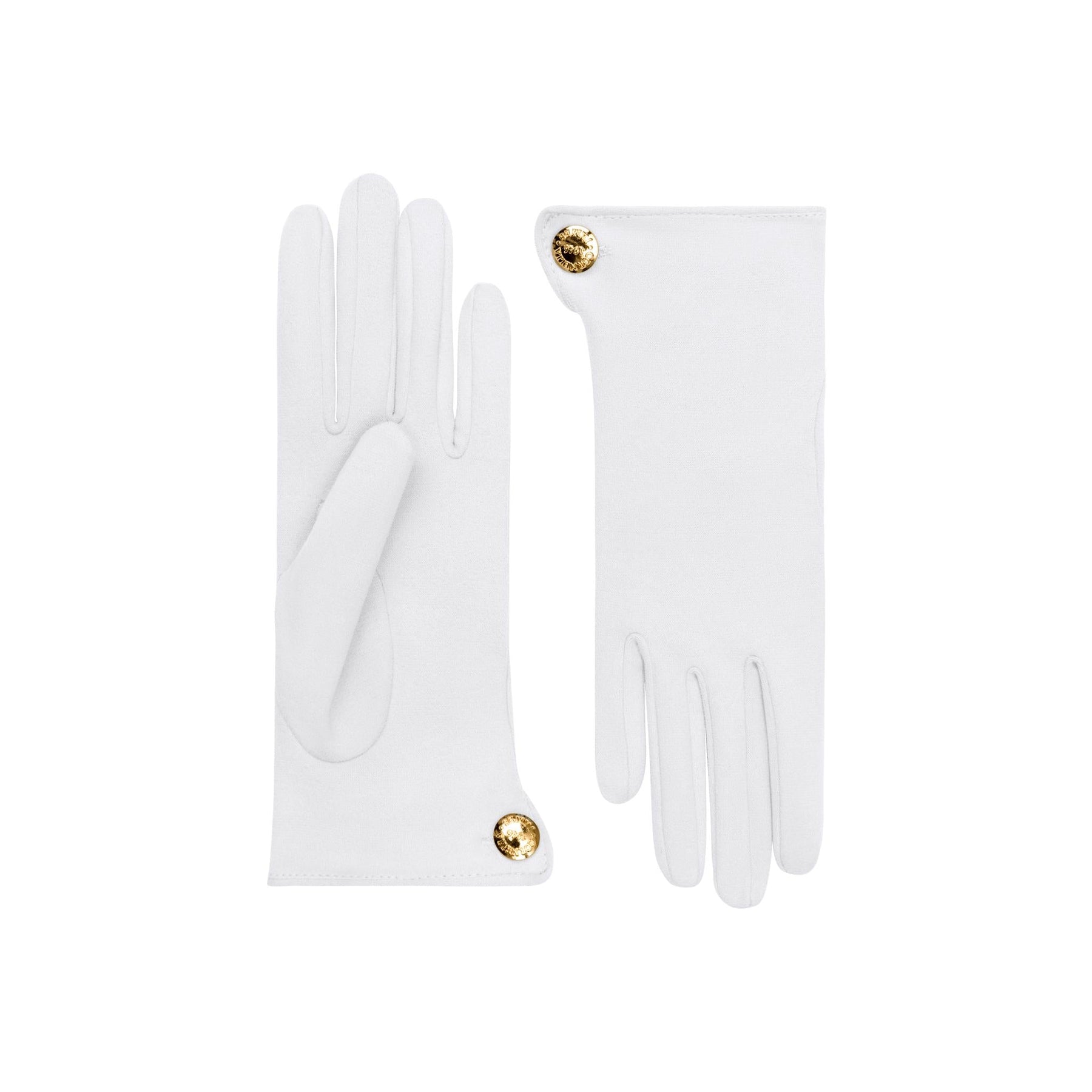 Leonora | Sueded Cotton Day Glove-White-Cornelia James