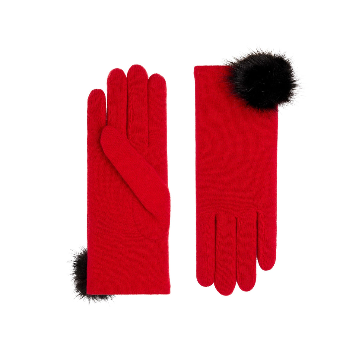 Mòrag | Cashmere Glove-Cardinal Red-Cornelia James