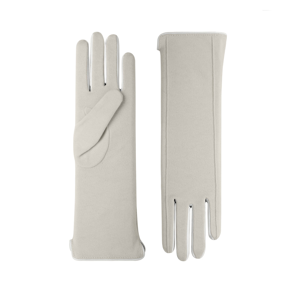 Victoria | Sueded Cotton Day Glove with Leather Trim
