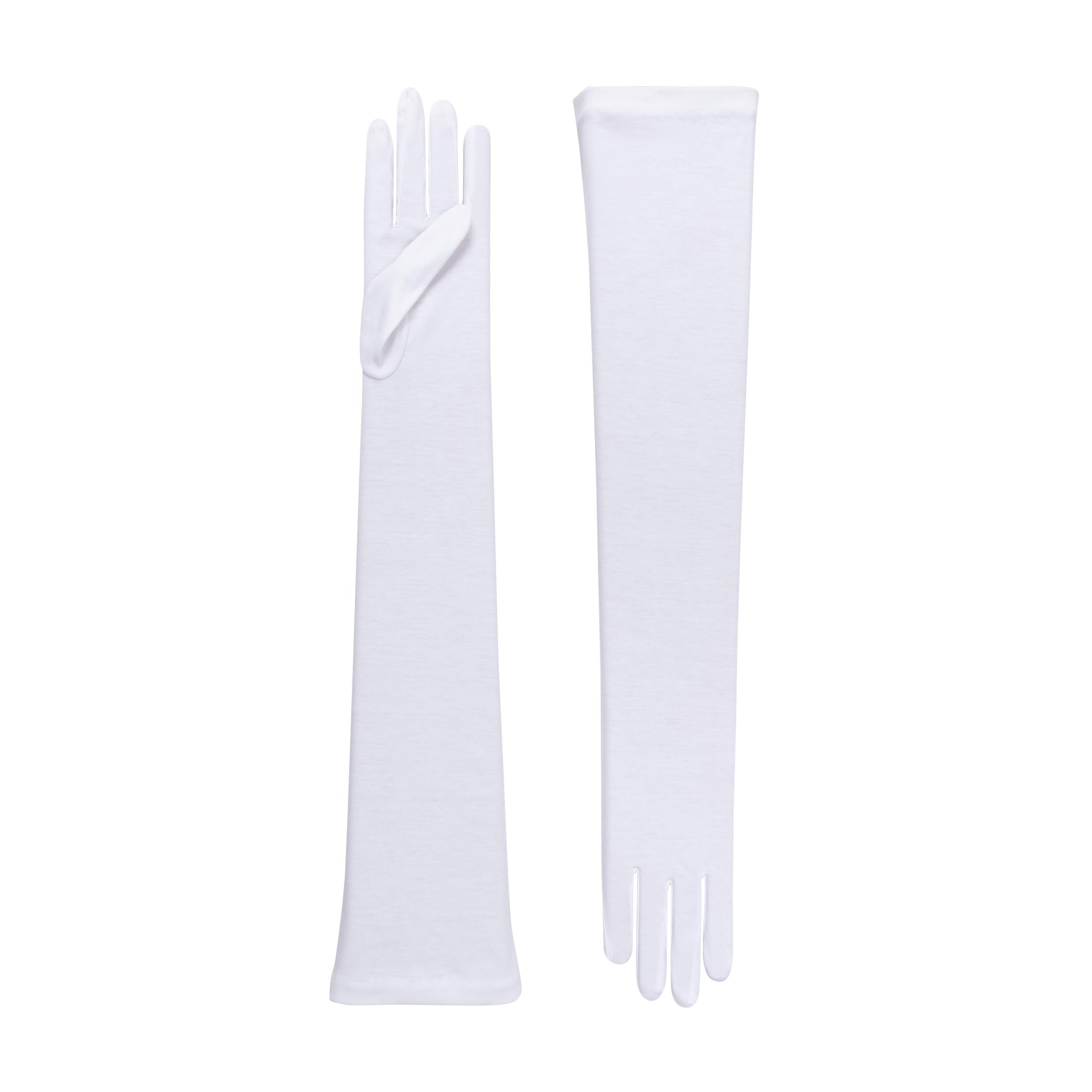 Harriet | Cotton Opera Glove-White-Cornelia James
