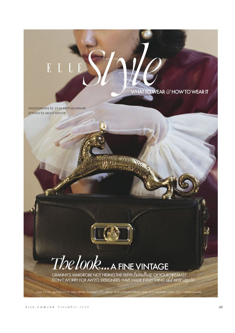 Dressing up in your grandparents wardrobe | ELLE UK, November 2020-Cornelia James