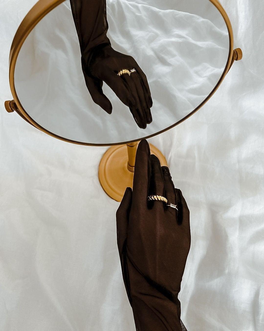 Gloves and rings - let bygones be bygones-Cornelia James