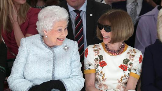 Queen Elizabeth II with Anna Wintour | 19 February 2018-Cornelia James