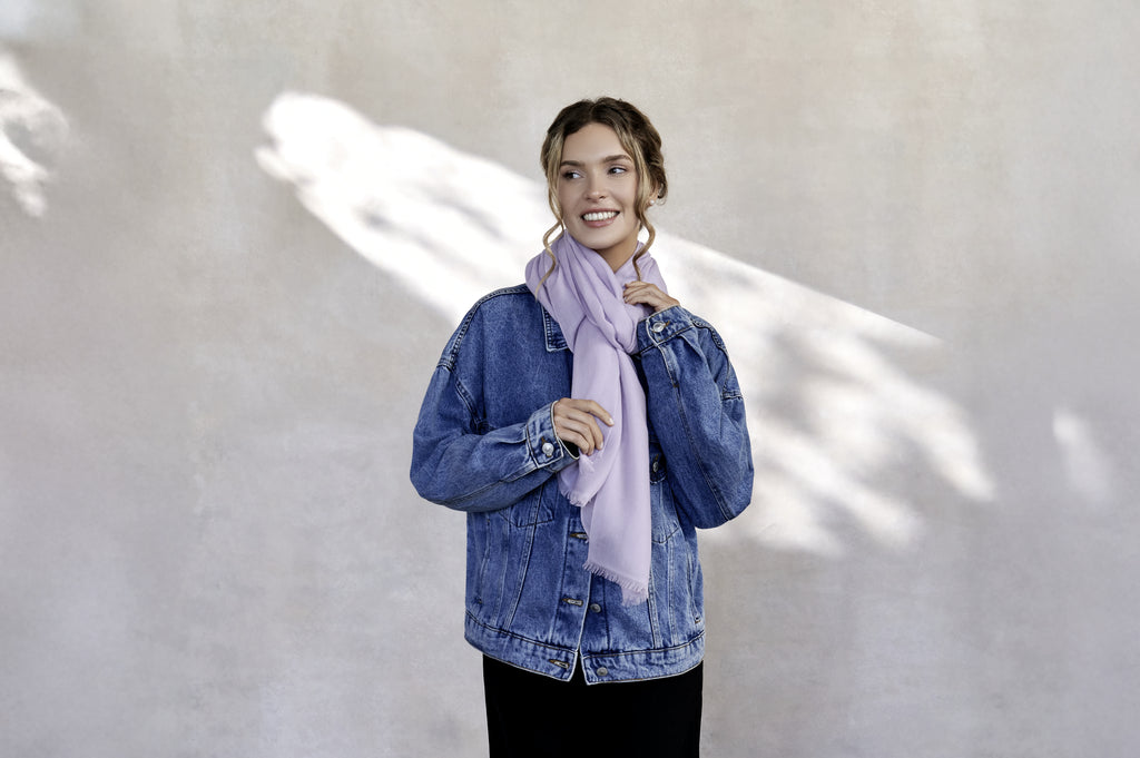 Cressida | Pure Cashmere Pashmina - Pastel Hues