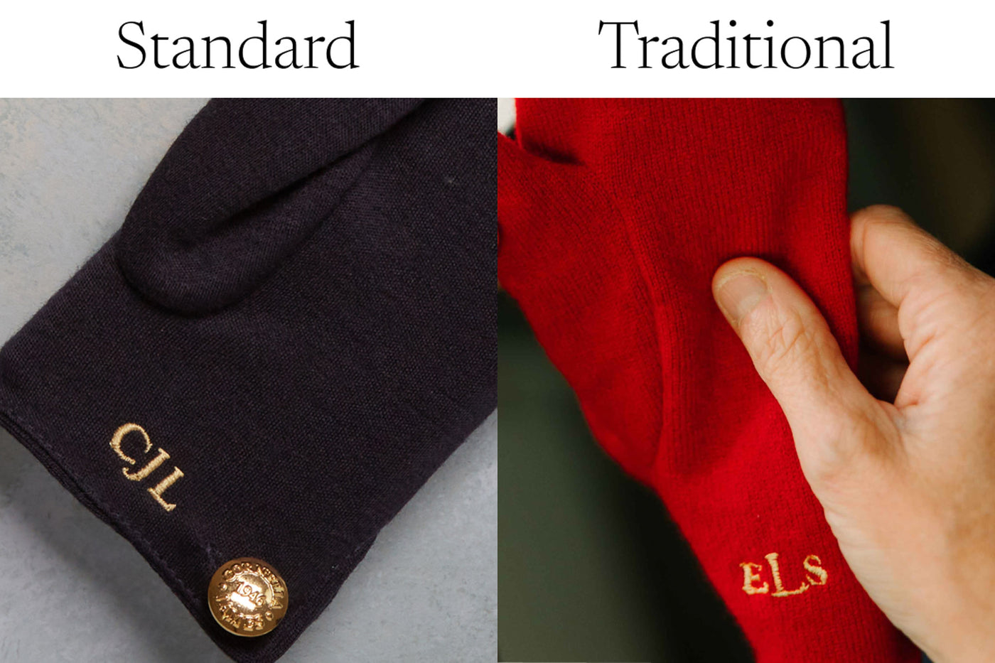 Monogrammed glove inspiration