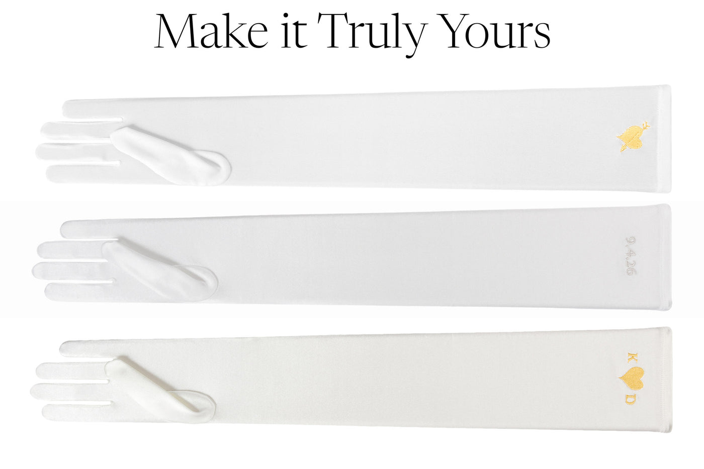 Monogrammed glove inspiration