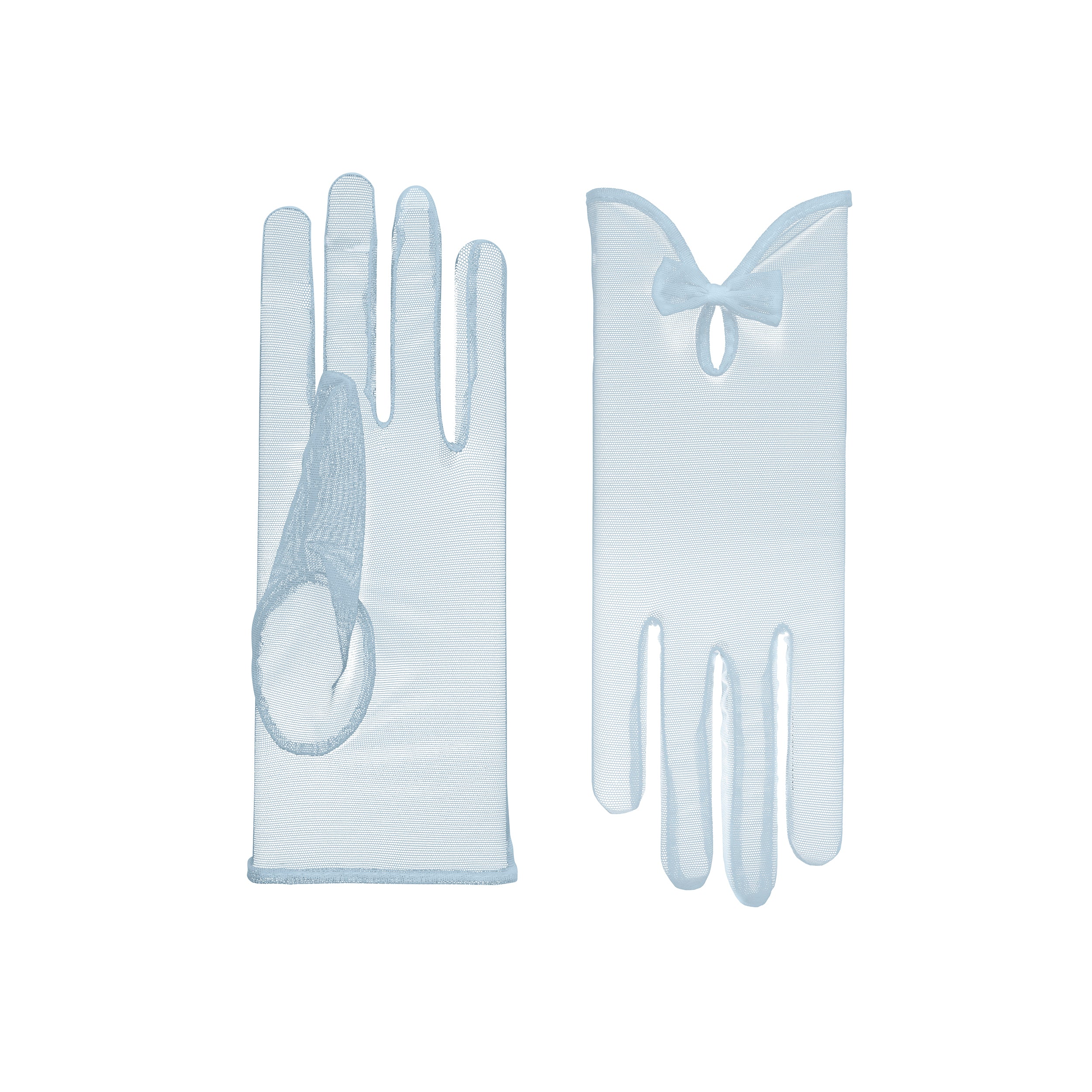 India | Tulle Glove with Keyhole & Bow