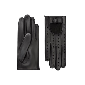 Adeline | Leather Driving Glove-Black-Cornelia James