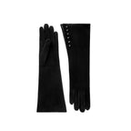 Agnes | Suede Glove-Black-Cornelia James