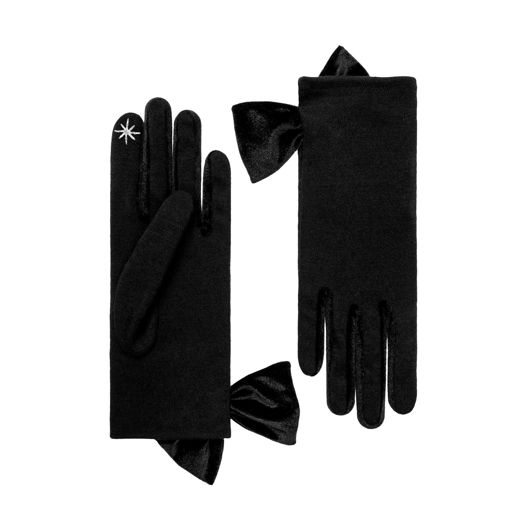 Alice | Merino Wool Glove-Black-Cornelia James