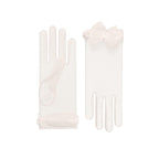 Angélique | Tulle Glove with Bow-Ivory-Cornelia James