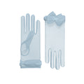 Angélique | Tulle Glove with Bow - Aqua