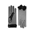 Angélique | Tulle Glove with Bow - Black