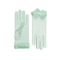 Angélique | Tulle Glove with Bow - Eau de Nil