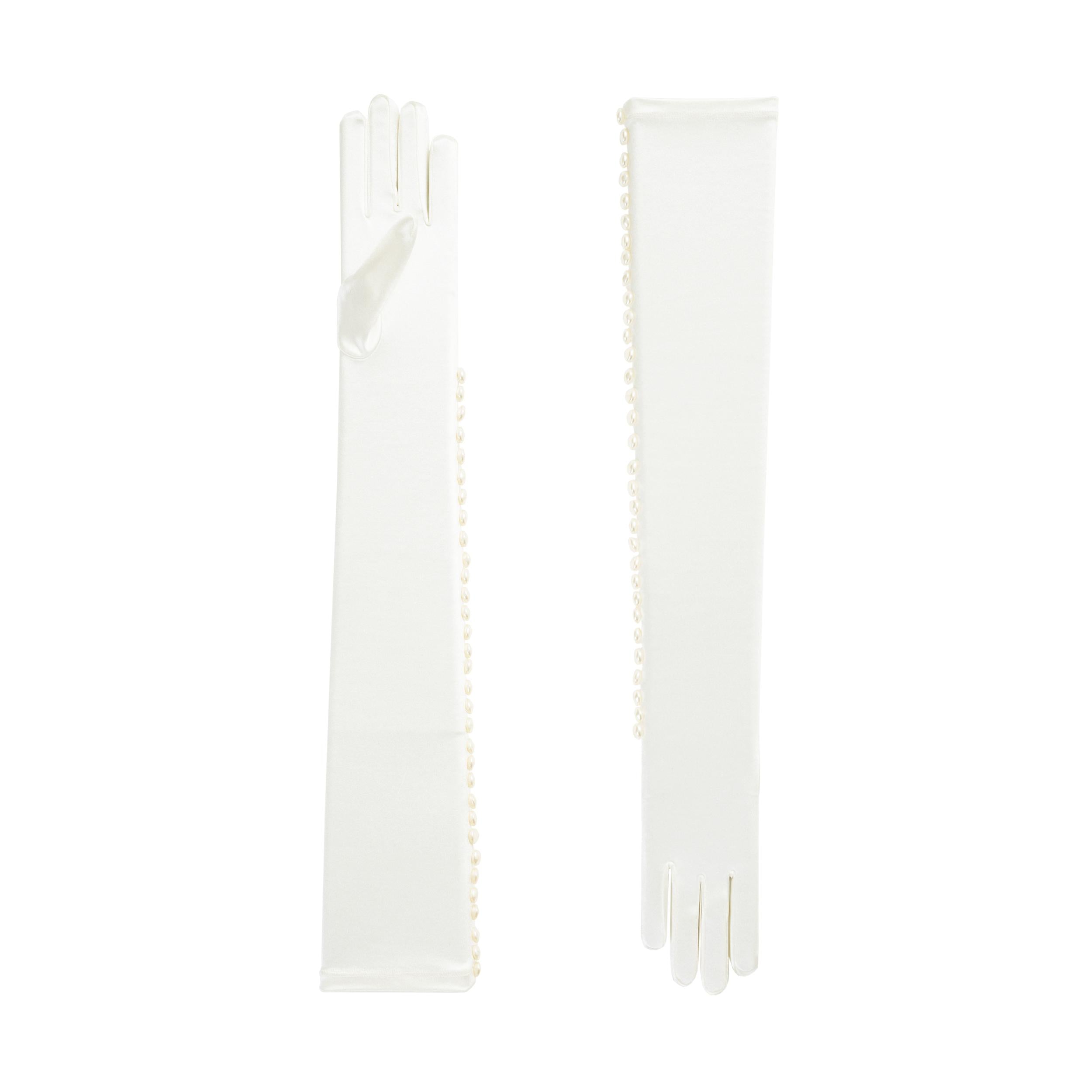 Anthea | Bridal Satin Opera Glove
