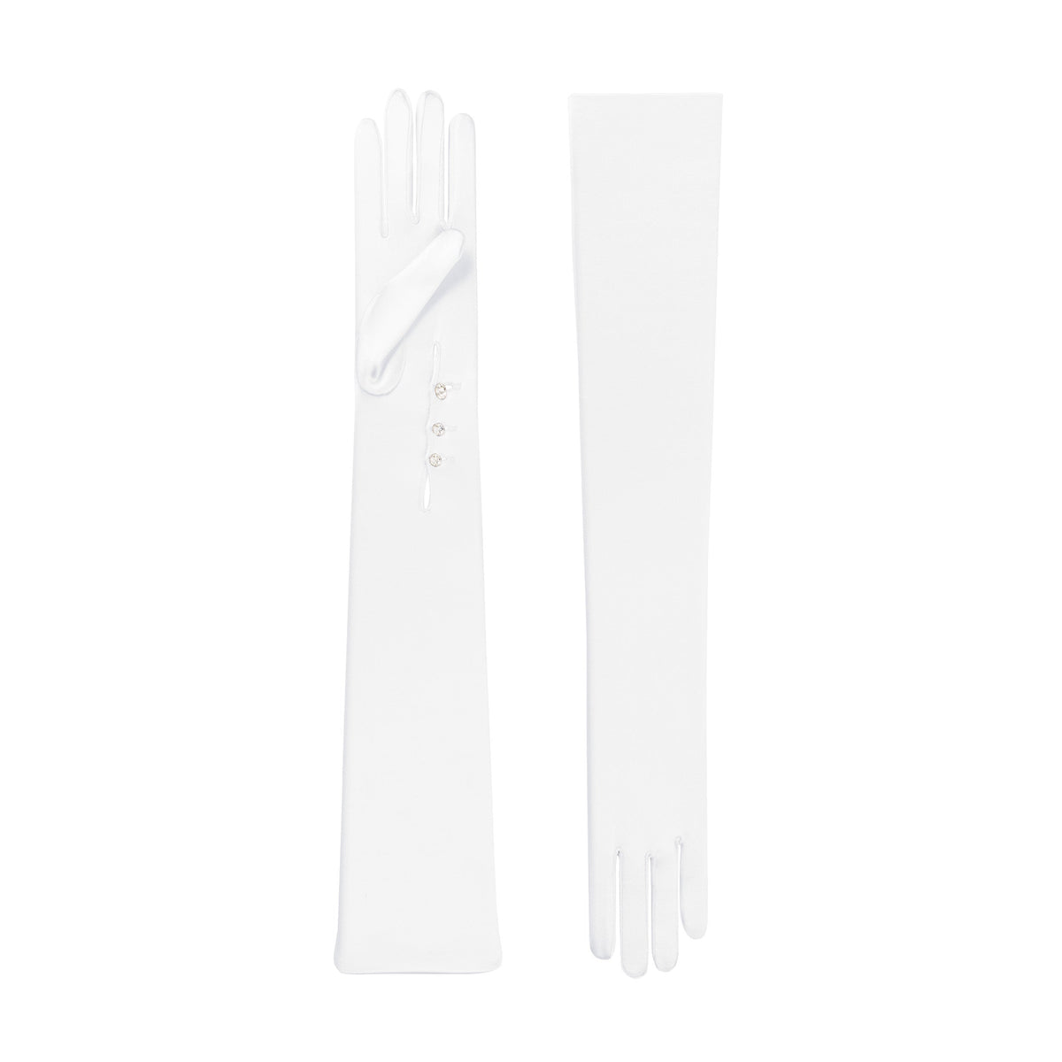 Antigone | Satin Opera Glove with Mousquetaire