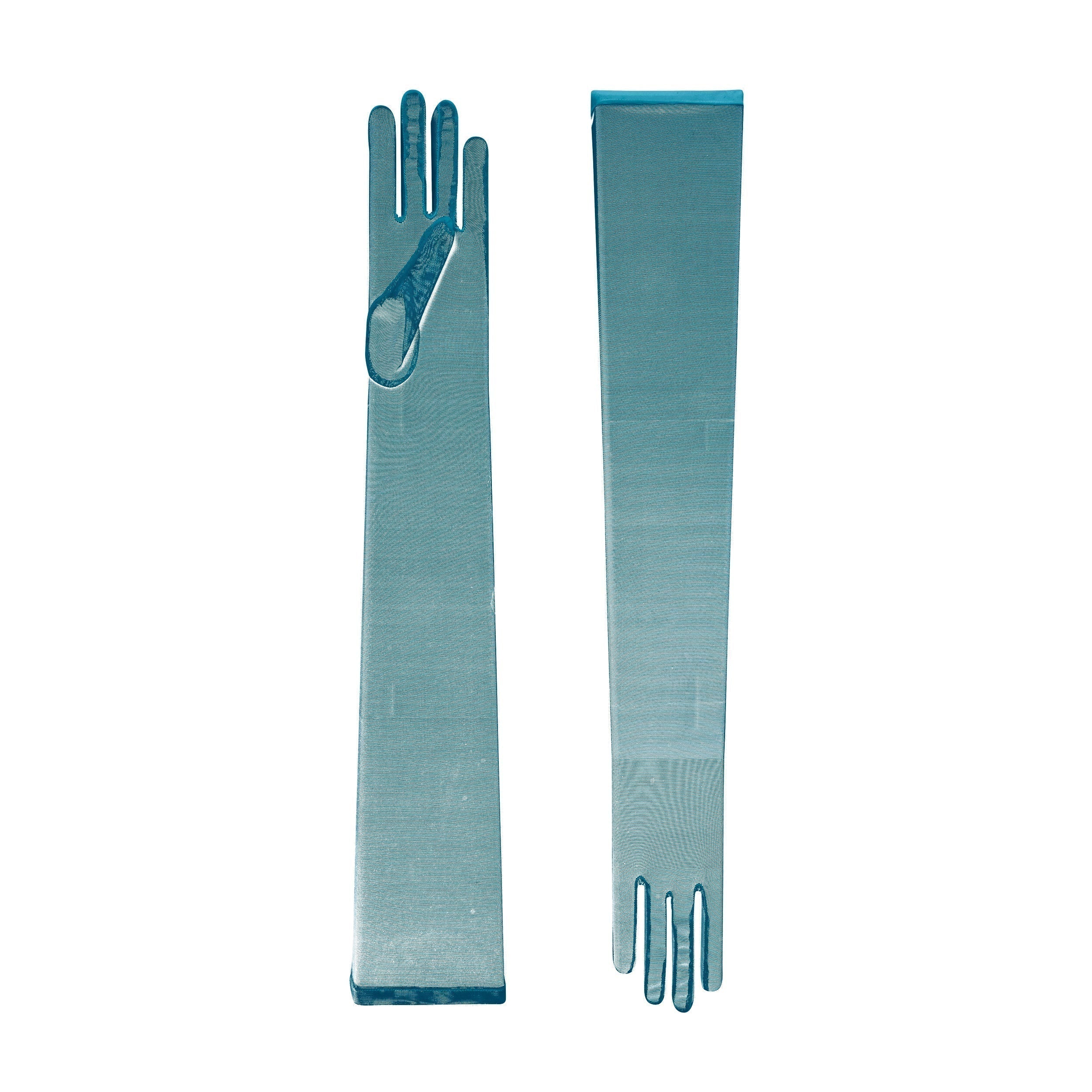 Arabella | Tulle Opera Glove-Teal-Cornelia James