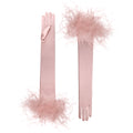Smokey Rose Satin Opera Gloves - Ariadne