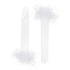 White Satin Opera Gloves - Ariadne