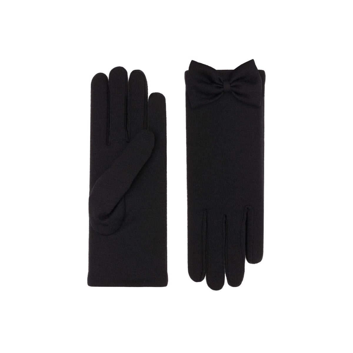 Beatrice | Merino Wool Glove-Black-Cornelia James
