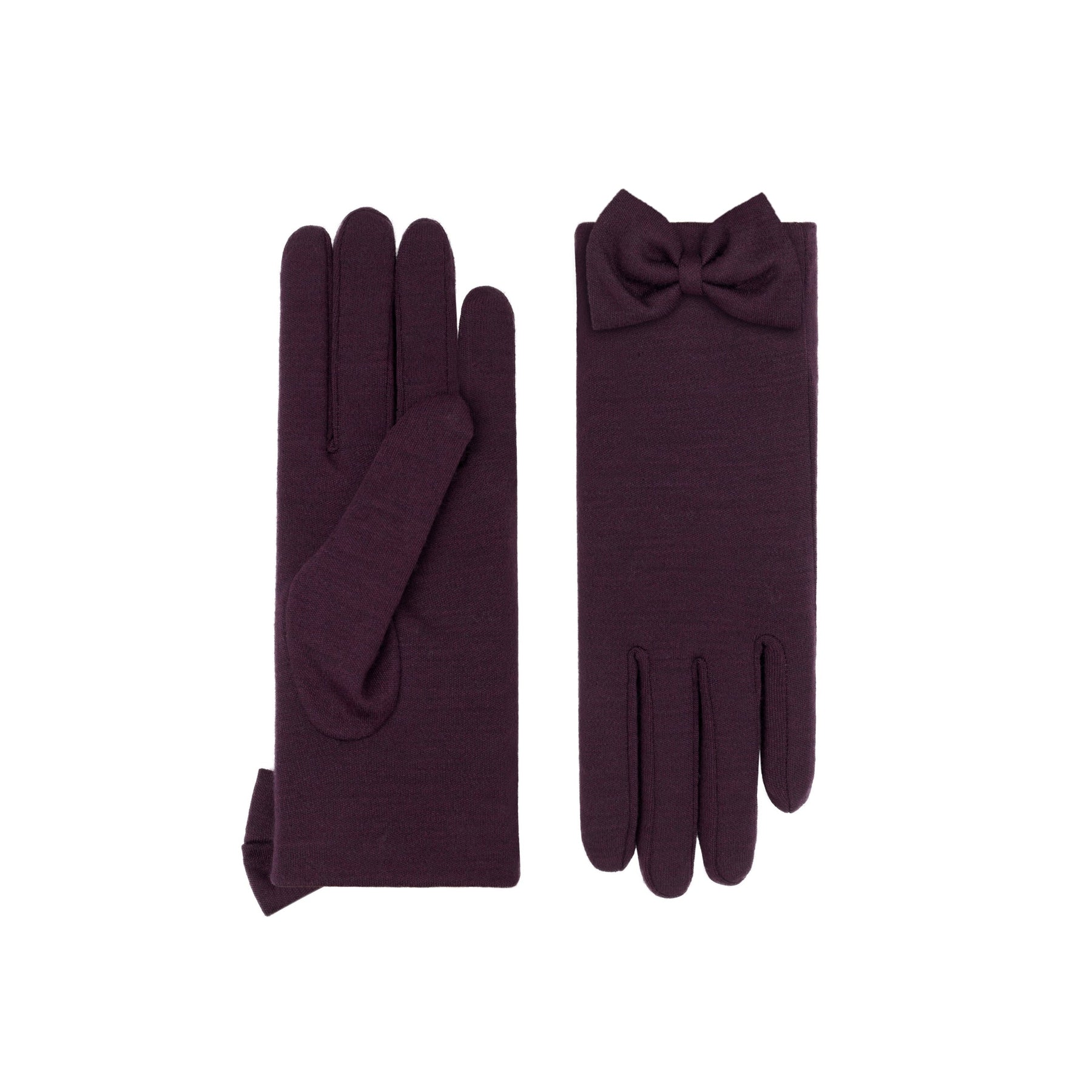 Beatrice | Merino Wool Glove-Plum-Cornelia James