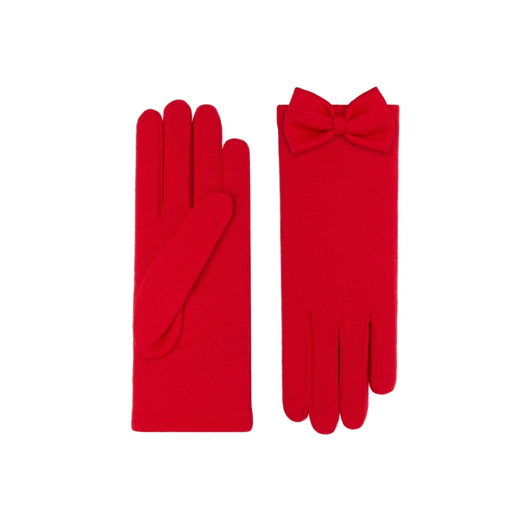 Beatrice | Merino Wool Glove-Red-Cornelia James