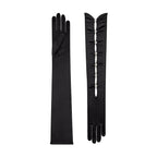 Black Satin Opera Gloves - Calypso