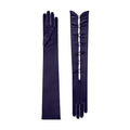 Dark Amethyst Satin Opera Gloves - Calypso