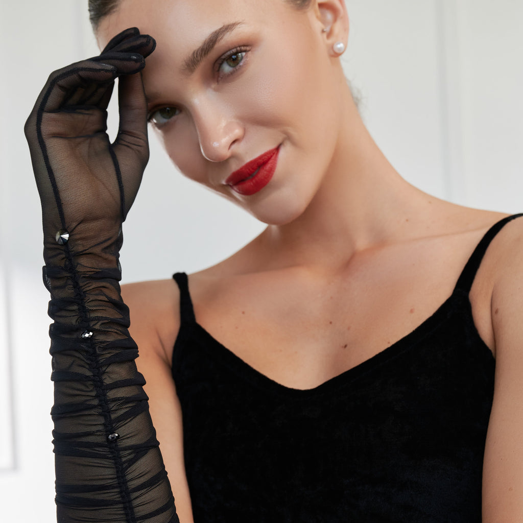 Carisa | Tulle Opera Glove