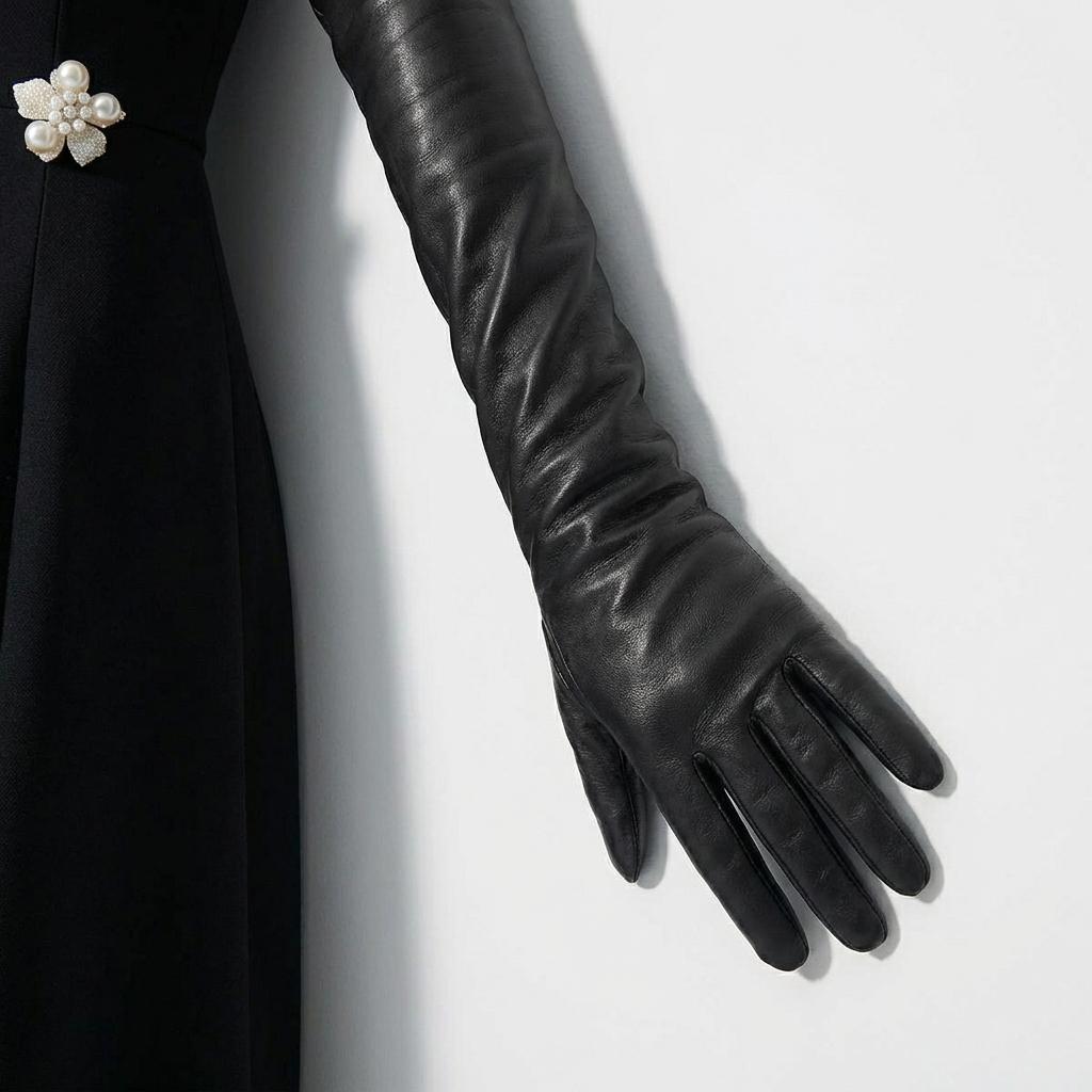 Leather Opera Gloves - Celestine Cornelia James Leather Opera Gloves - Celestine Cornelia James
