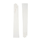 Celestine | Leather Opera Glove-Optic White-Cornelia James
