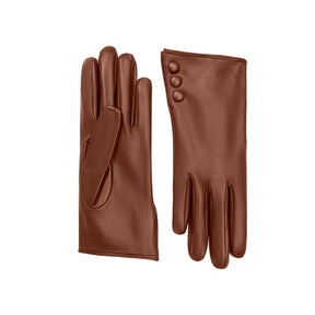 Celine | Leather Glove with Button Cuff