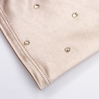 Chrysanthi | Satin Opera Glove with Crystals