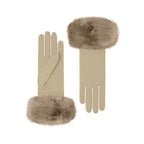 Clementine | Merino Wool Glove with Faux Fur Trim