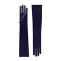 Dark Amethyst Satin Opera Gloves - Cora