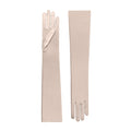 Champagne Satin Opera Gloves - Cora