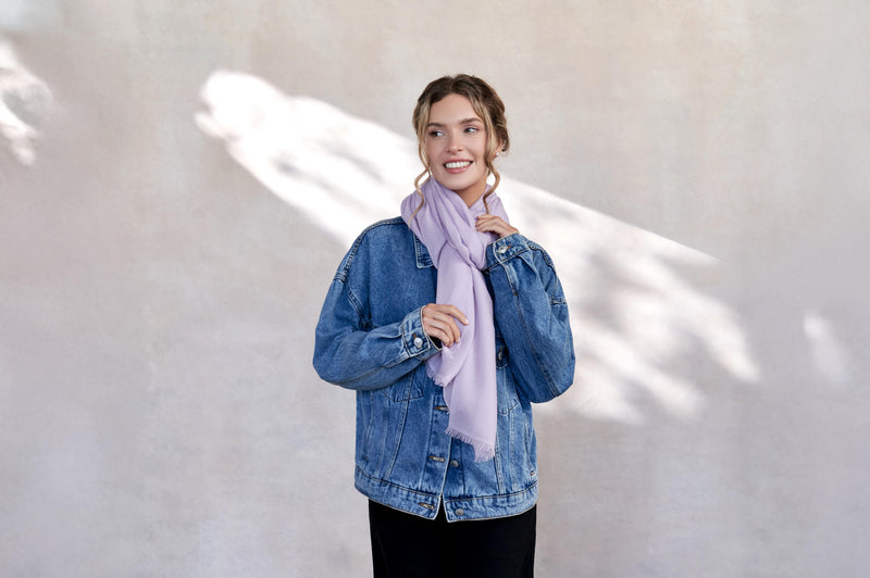Cressida | Pure Cashmere Pashmina - Pastel Hues