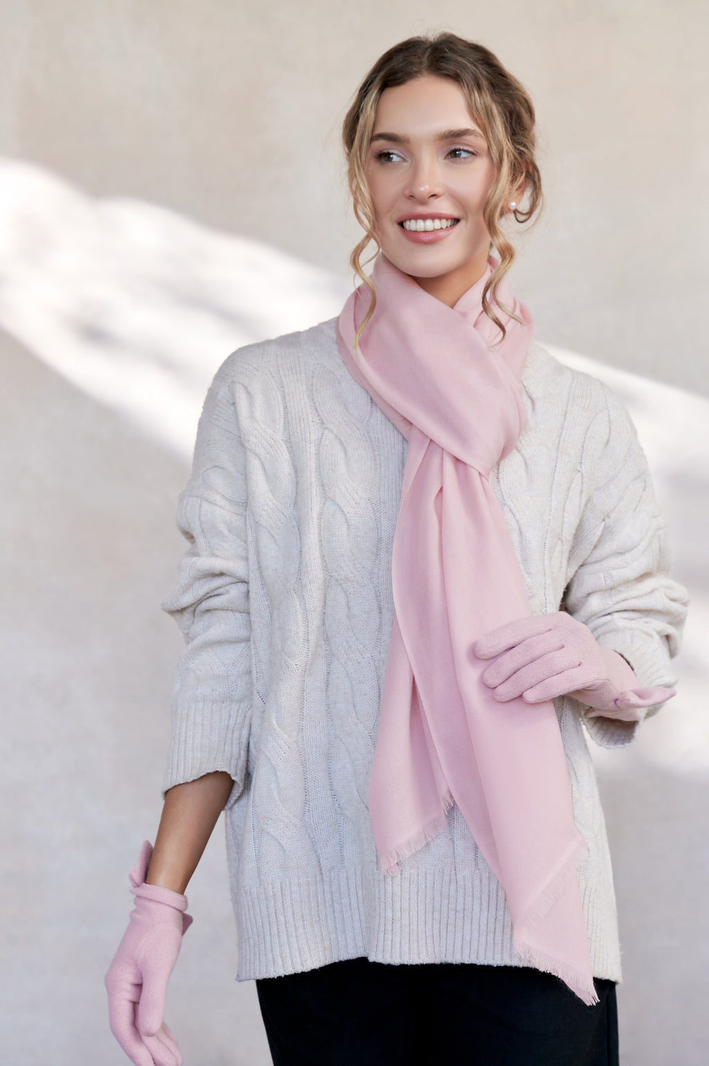 Cressida | Pure Cashmere Pashmina - Pastel Hues