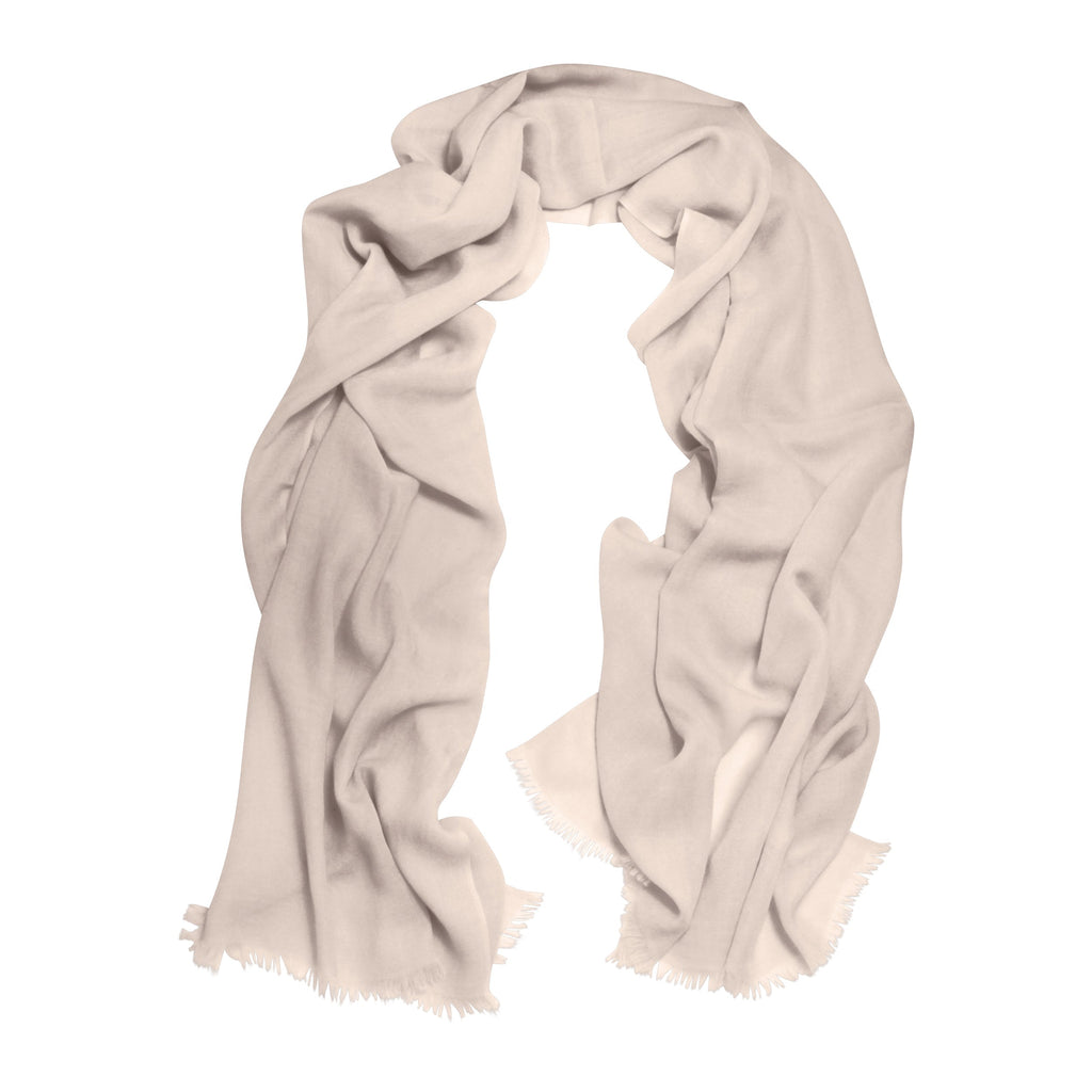 Cressida | Pure Cashmere Pashmina - Soft Neutrals