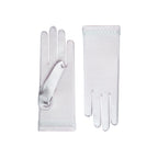 Pearl Satin Wrist Length Gloves - Cynthia