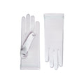 Pearl Satin Wrist Length Gloves - Cynthia
