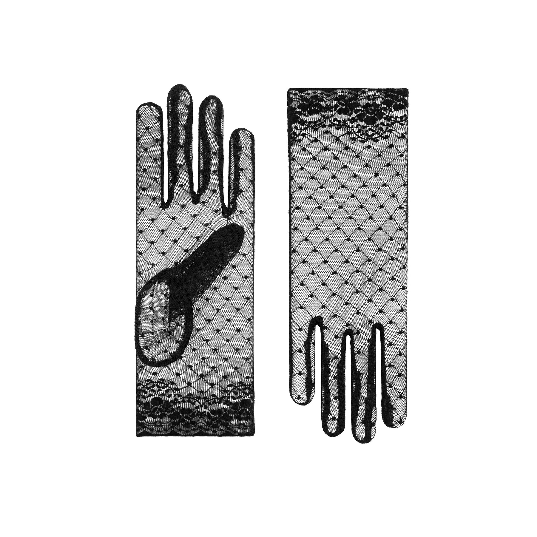 Gray lace gloves deals