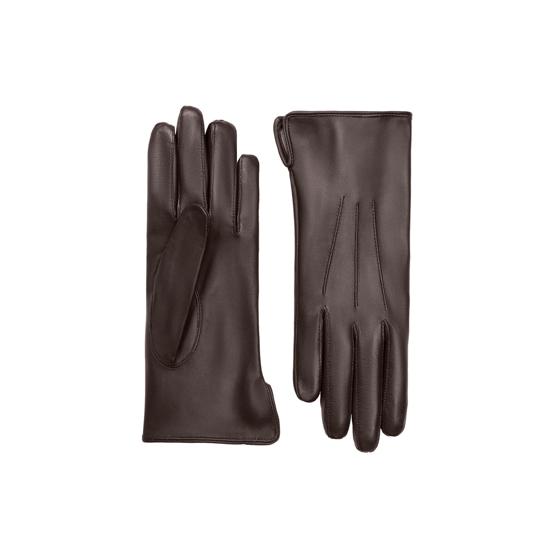 Leather Gloves with Silk Lining - Emilie
